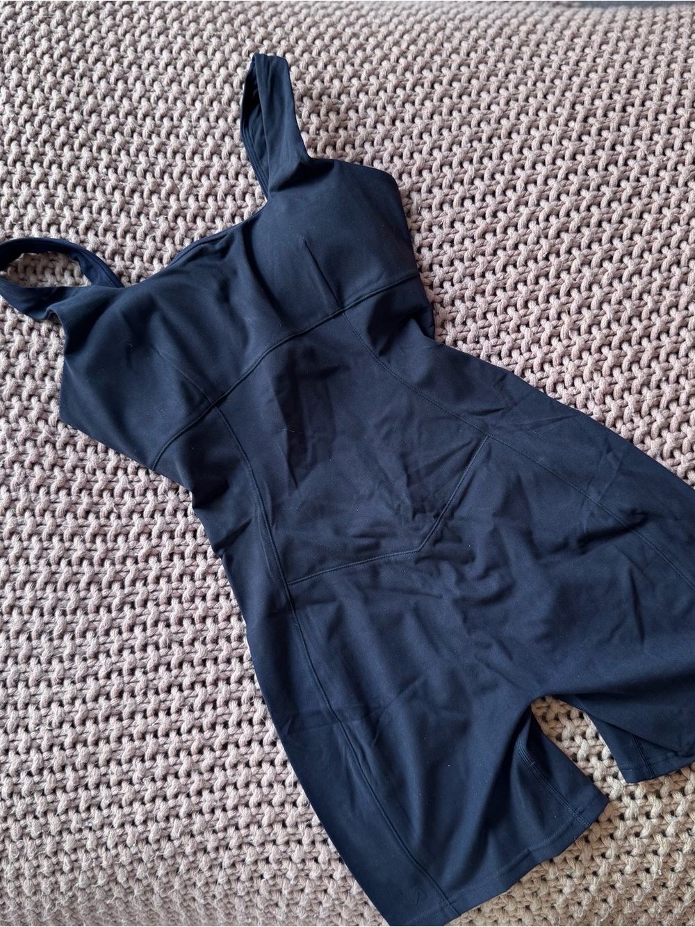 Alphalete Starr Onesie Black Scrunch Back Romper Shorts Women’s Small NWT